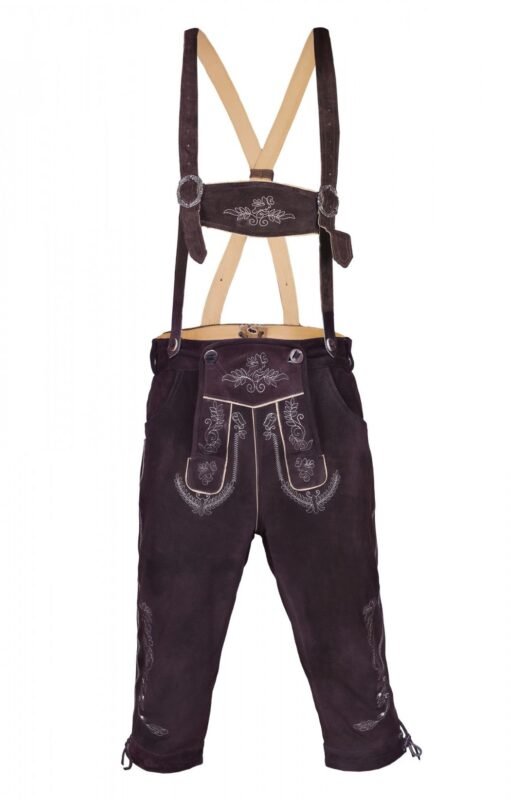 Bundhosen Knee Length Deep dark Brown